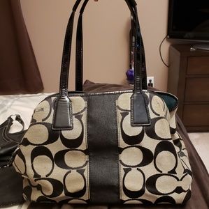 Black coach purse